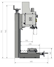 Optimill BF 16 Abmessung