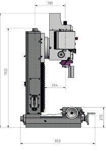 Optimill BF 46 Abmessung