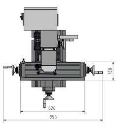 von Oben Optimill MH 25 V Abmessung